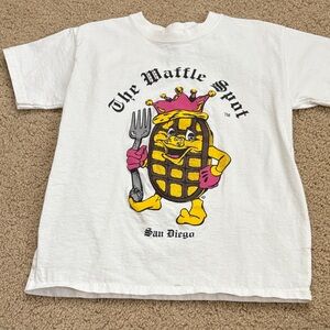 Youth small “ the waffle spot” Tee with